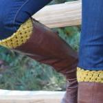 Crochet Boot Cuffs Leg Warmers Boot..