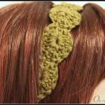 Headband Crochet Hair Tie Olive Green