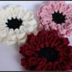 Flower Brooch Set Crochet