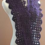 Lace Infinity Scarf Chunky Crochet Thick Cowl..