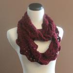 Thick Cowl Neckwarmer Chunky Crochet Lace Infinity..