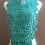 Crochet Scarf Lace Infinity Loop Thick Cowl..