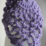 Chunky Crochet Scarf Lace Pineapple Motif Neck..