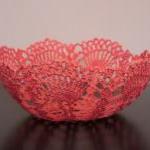 Decorative Centerpiece Bowl Crochet Basket Lace..