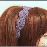 Dusty Purple Crochet Headband Hair Tie