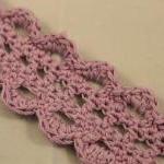 Crochet Bracelet Lace Cuff Lavendar Purple