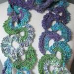 Womens Crochet Scarf Queen Annes Lace Crochet..